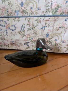 Vtg Avon Mallard Glass Bottle